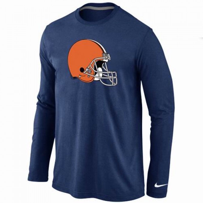 Nike Cleveland Browns Logo Long Sleeve T-Shirt D.Blue