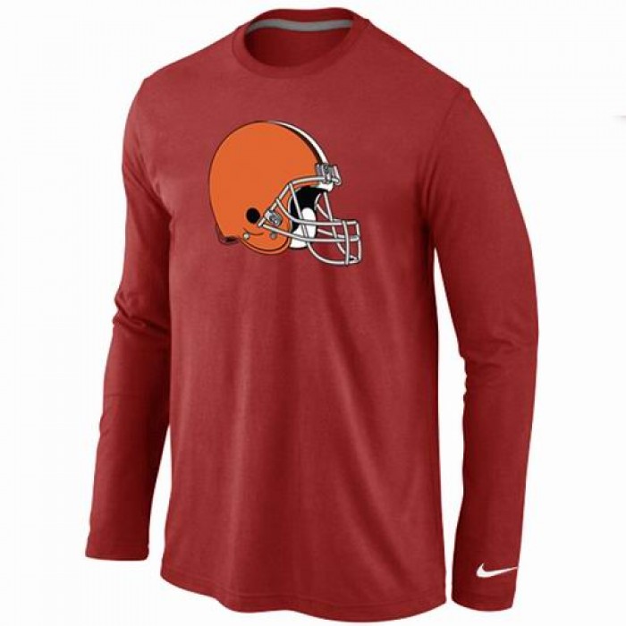 Nike Cleveland Browns Logo Long Sleeve T-Shirt RED