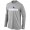 Nike Dallas Cowboys Authentic Logo Long Sleeve T-Shirt Grey