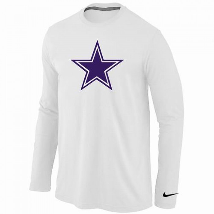 Nike Dallas Cowboys Logo Long Sleeve T-Shirt WHITE