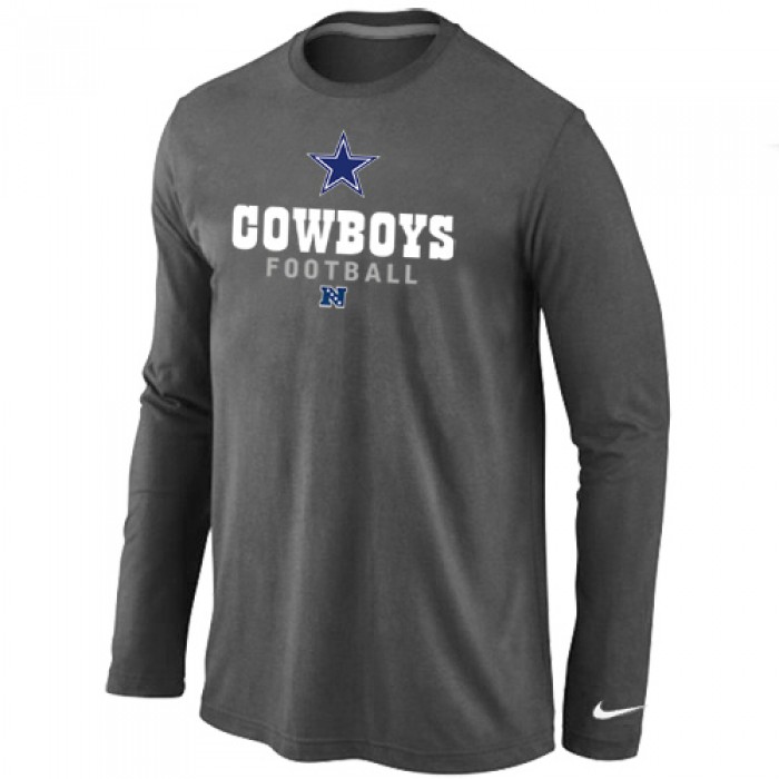 Nike Dallas Cowboys Critical Victory Long Sleeve T-Shirt D.Grey