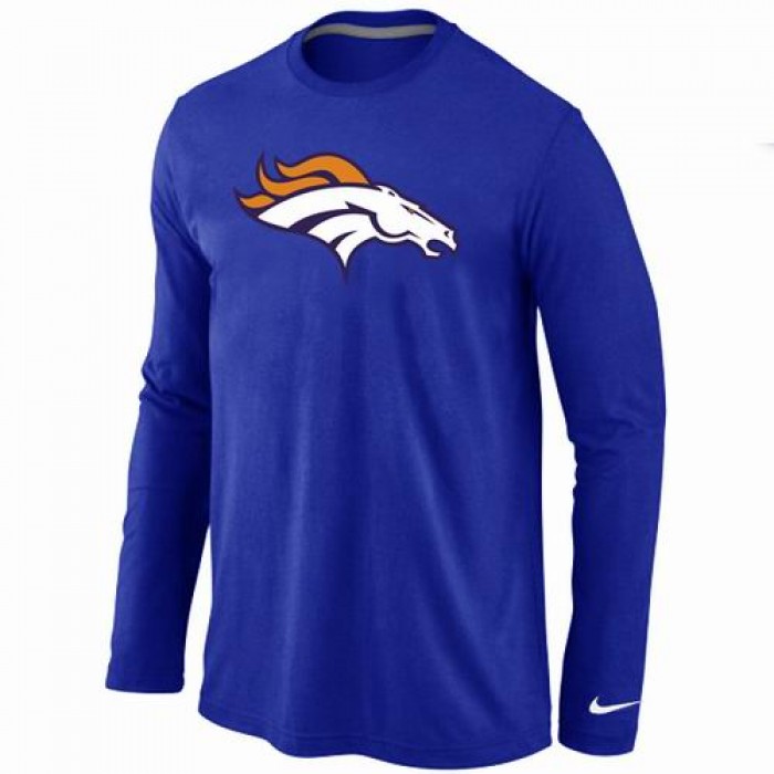 Nike Denver Broncos Logo Long Sleeve T-Shirt BLUE