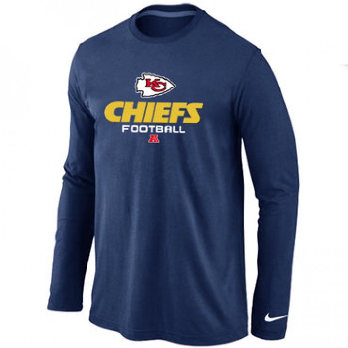 Nike Kansas City Chiefs Critical Victory Long Sleeve T-Shirt D.Blue