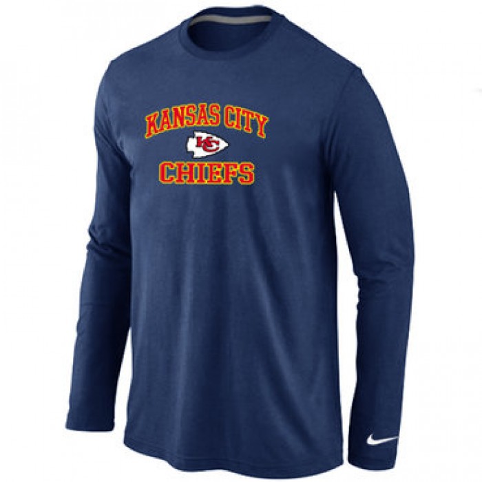 Nike Kansas City Chiefs Heart & Soul Long Sleeve T-Shirt D.Blue