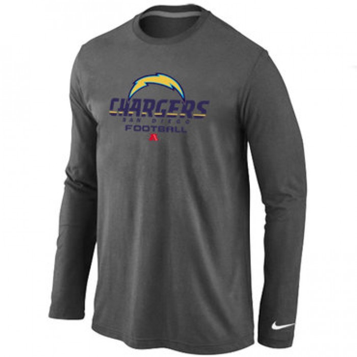 Nike San Diego Chargers Critical Victory Long Sleeve T-Shirt D.Grey