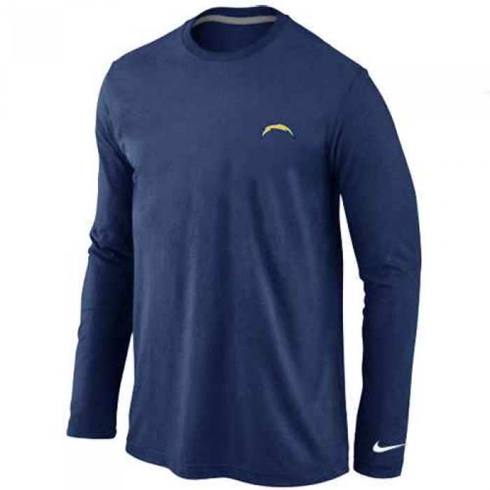 San Diego Chargers Logo Long Sleeve T-Shirt D.Blue