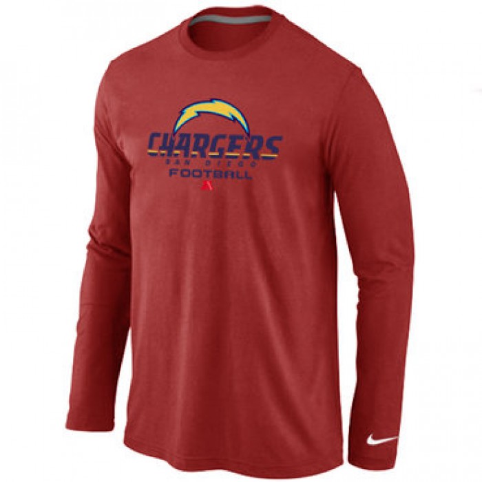 Nike San Diego Chargers Critical Victory Long Sleeve T-Shirt RED