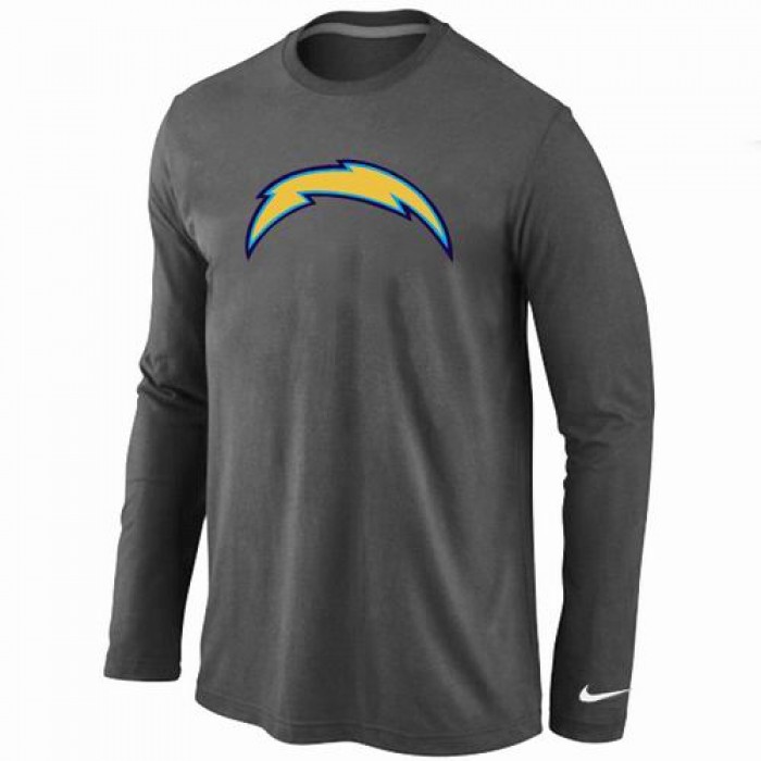 Nike San Diego Chargers Logo Long Sleeve T-Shirt D.Grey