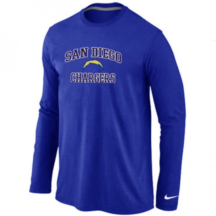 Nike San Diego Chargers Heart & Soul Long Sleeve T-Shirt Blue