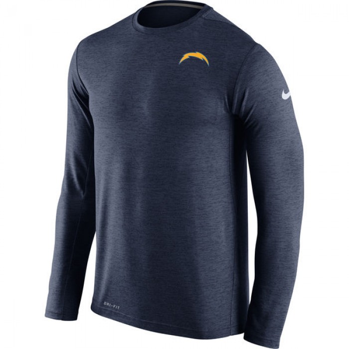 Nike San Diego Chargers Navy Dri-Fit Touch Long Sleeve Performance Men's T-Shirt