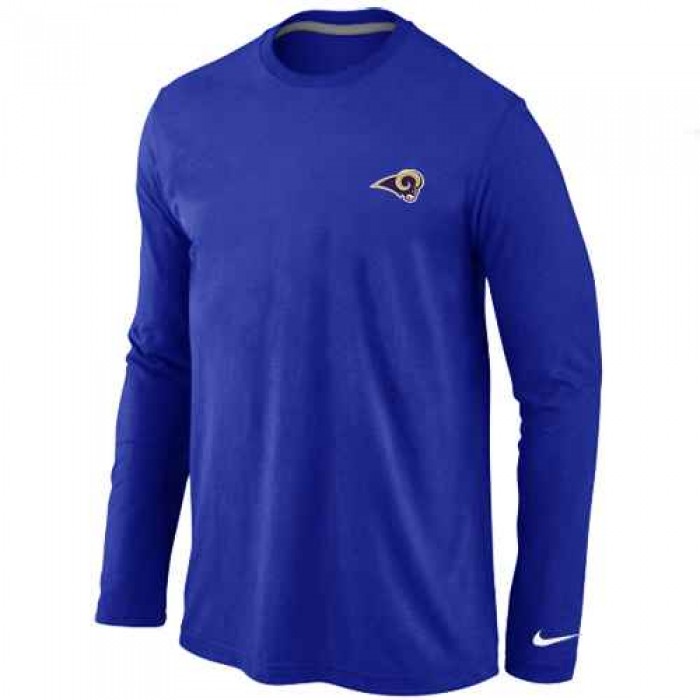 St.Louis Rams Sideline Legend Authentic Logo Long Sleeve T-Shirt Blue