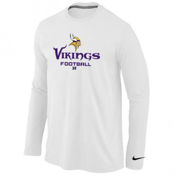 NIKE Minnesota Vikings Critical Victory Long Sleeve T-Shirt White
