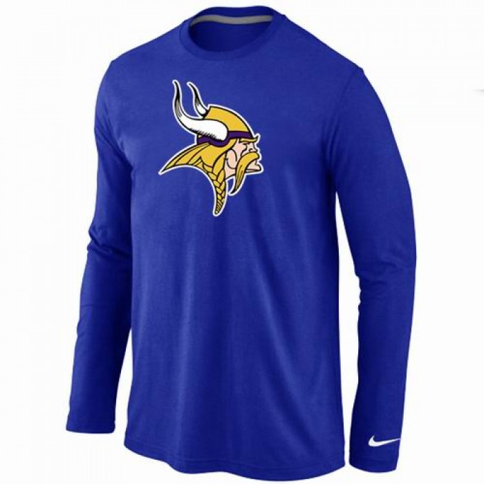 Nike Minnesota Vikings Logo Long Sleeve T-Shirt BLUE