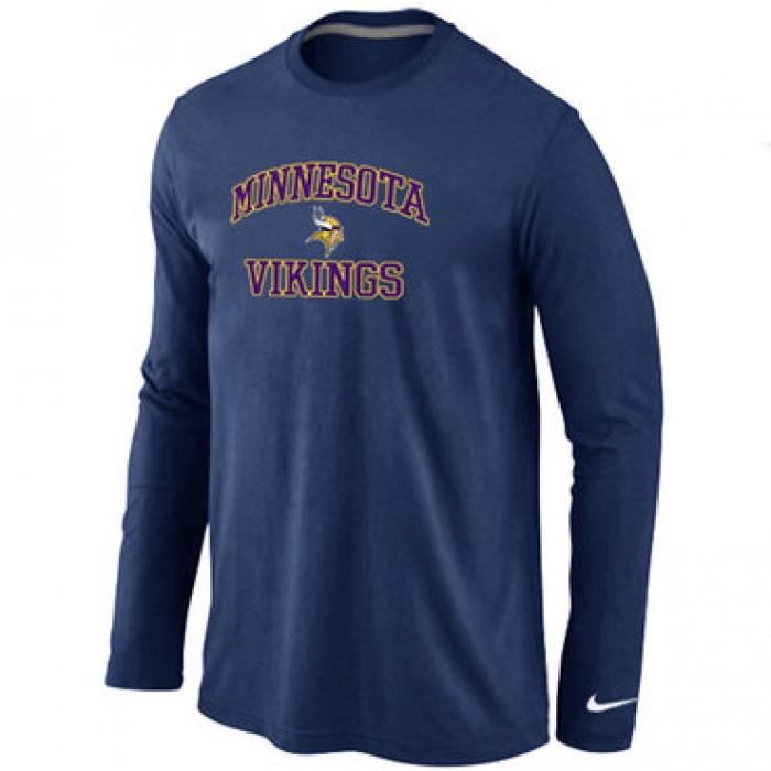 Nike Minnesota Vikings Heart & Soul Long Sleeve T-Shirt D.Blue