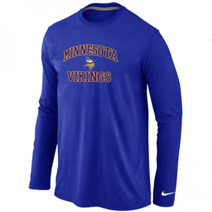 Nike Minnesota Vikings Heart & Soul Long Sleeve T-Shirt Blue