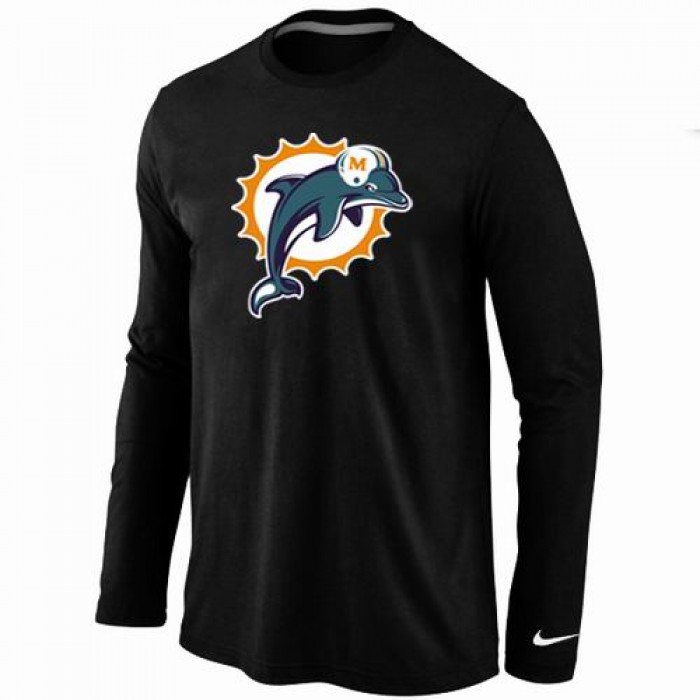 Nike Miami Dolphins Logo Long Sleeve T-Shirt black