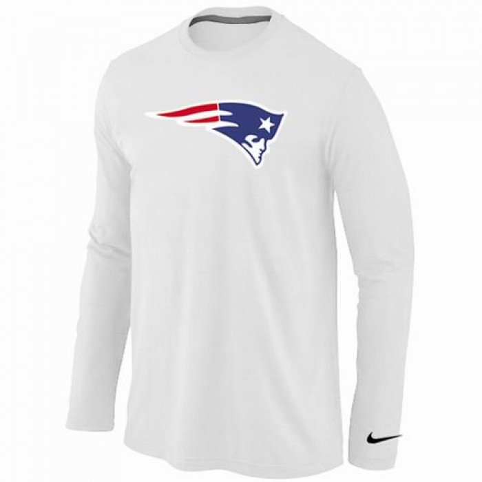 Nike New England Patriots Logo Long Sleeve T-Shirt WHITE
