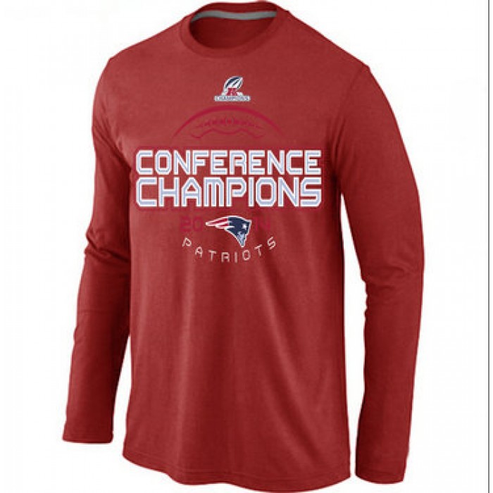 Nike Patriots Red Long Sleeve Men T-Shirts02