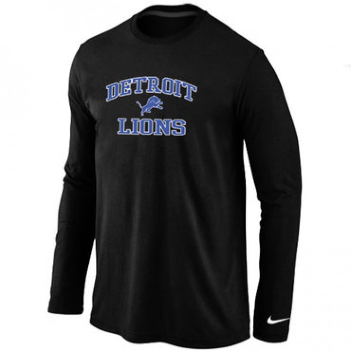 Nike Detroit Lions Heart & Soul Long Sleeve T-Shirt Black