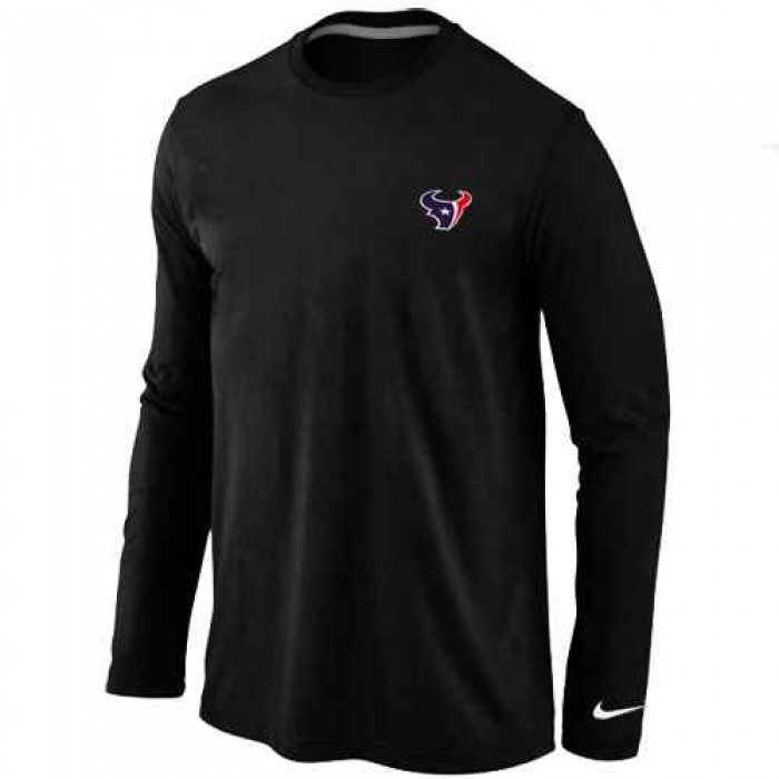 Houston Texans Sideline Legend Authentic Logo Long Sleeve T-Shirt Black