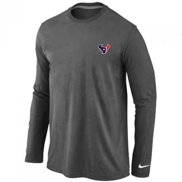 Houston Texans Sideline Legend Authentic Logo Long Sleeve T-Shirt D.Grey