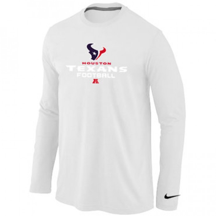 Nike Houston Texans Critical Victory Long Sleeve T-Shirt White