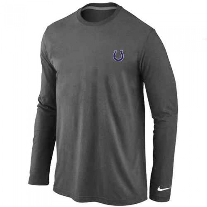 Indianapolis Colts Logo Long Sleeve T-Shirt D.Grey