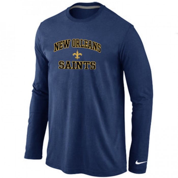 Nike New Orleans Saints Heart & Soul Long Sleeve T-Shirt D.Blue