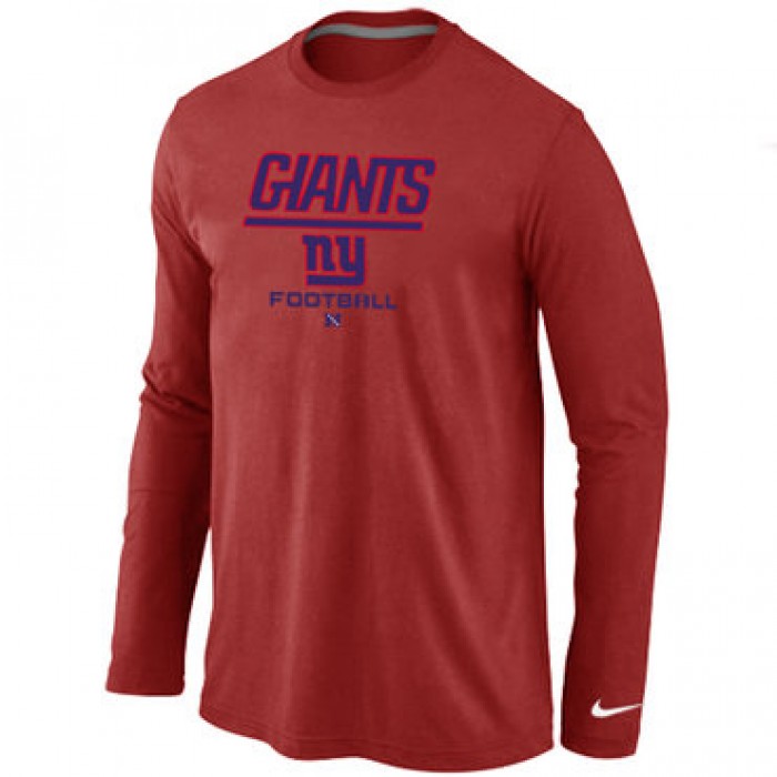 Nike New York Giants Critical Victory Long Sleeve T-Shirt RED