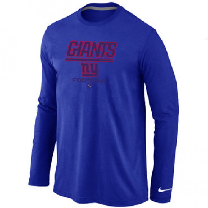 Nike New York Giants Critical Victory Long Sleeve T-Shirt Blue