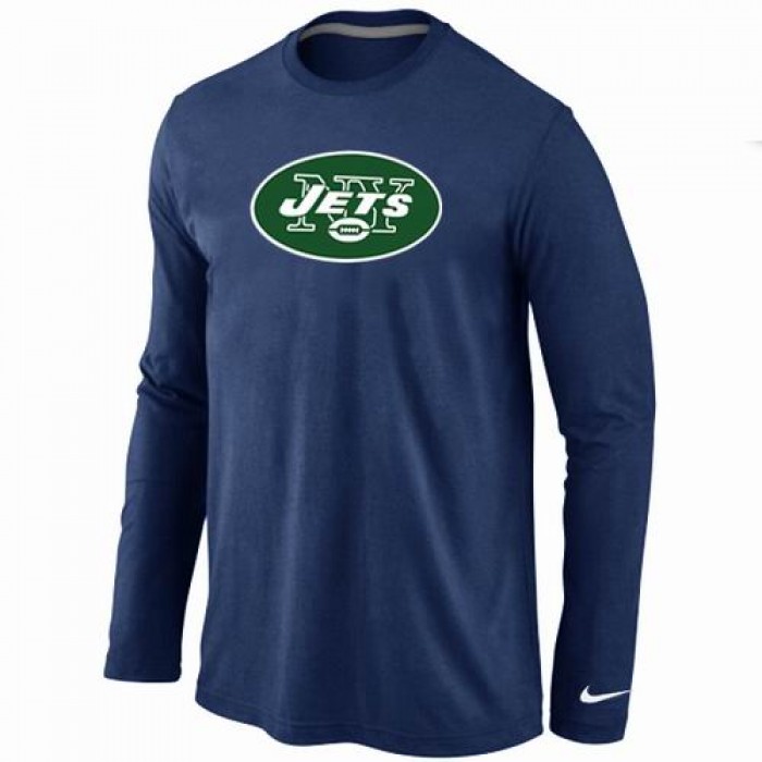 Nike New York Jets Logo Long Sleeve T-Shirt D.Blue