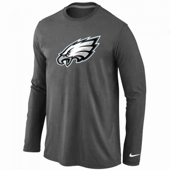 Nike Philadelphia Eagles Logo Long Sleeve T-Shirt D.Grey