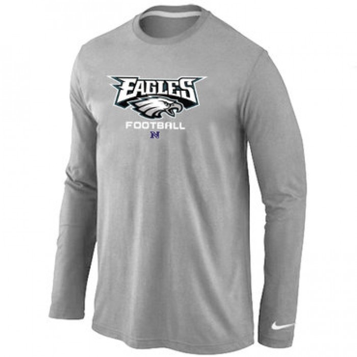 Nike Philadelphia Eagles Critical Victory Long Sleeve T-Shirt Grey