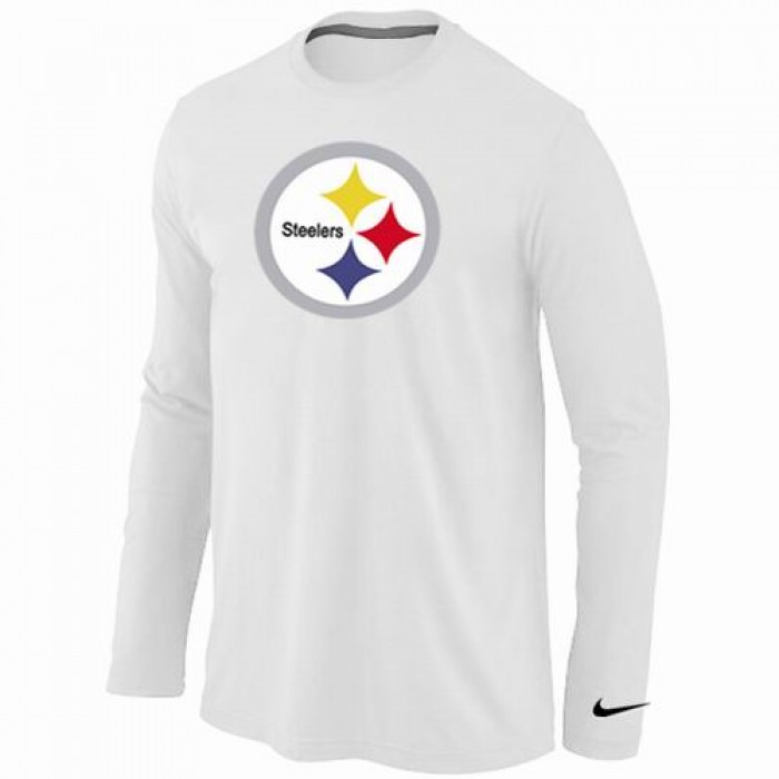 Nike Pittsburgh Steelers Logo Long Sleeve T-Shirt WHITE