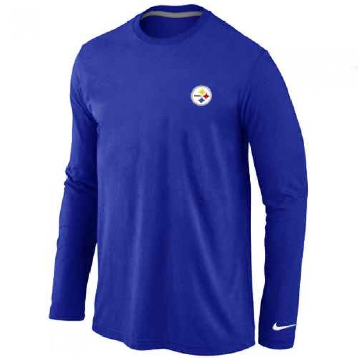 Pittsburgh Steelers Sideline Legend Authentic Logo Long Sleeve T-Shirt Blue