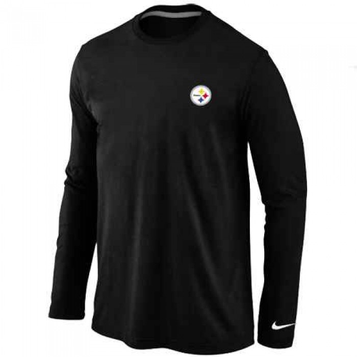 Pittsburgh Steelers Sideline Legend Authentic Logo Long Sleeve T-Shirt Black