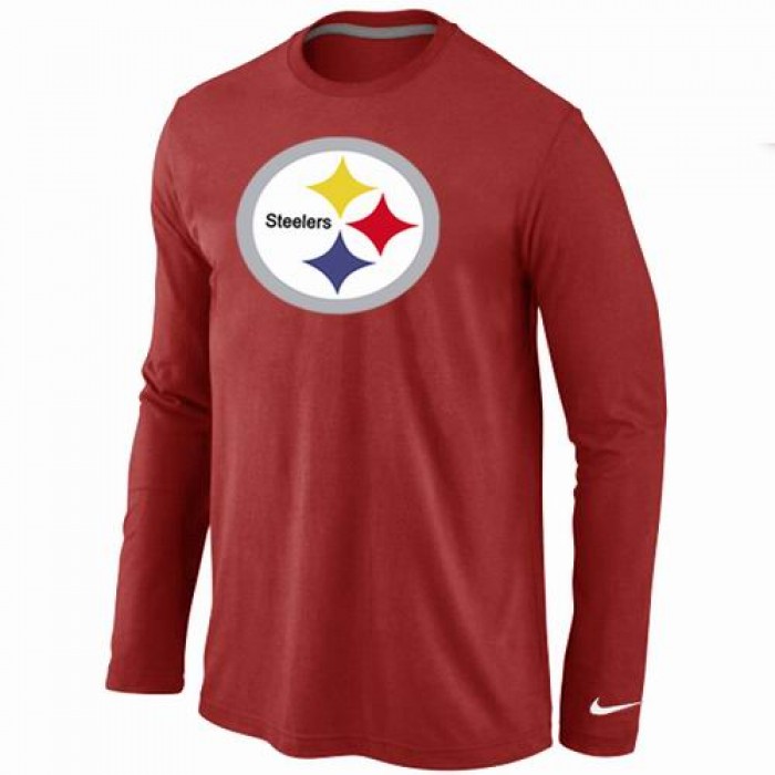 Nike Pittsburgh Steelers Logo Long Sleeve T-Shirt RED