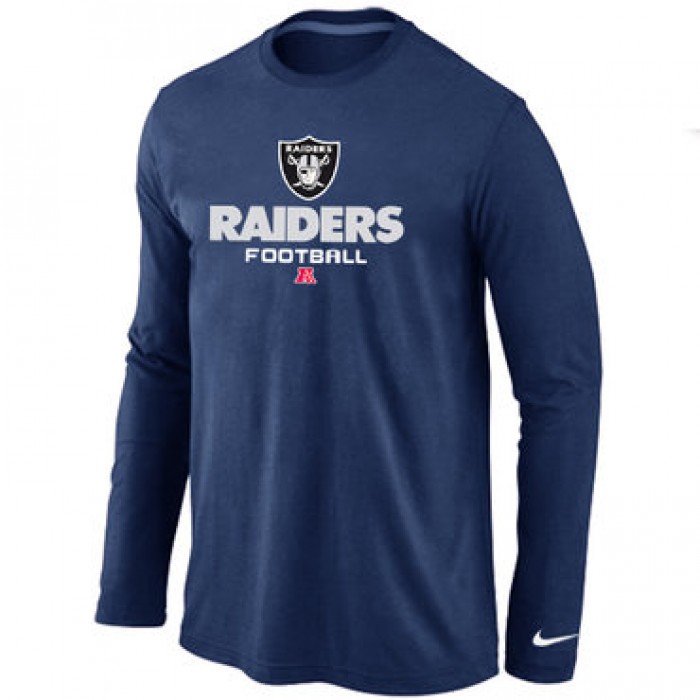 NIKE Oakland Raiders Critical Victory Long Sleeve T-Shirt D.Blue