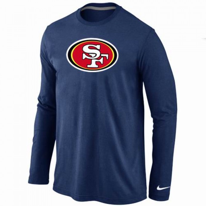 Nike San Francisco 49ers Logo Long Sleeve T-Shirt D.Blue