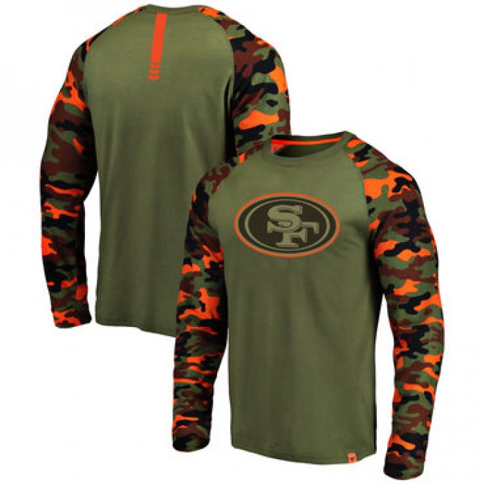 San Francisco 49ers Heathered Gray Camo NFL Pro Line by Fanatics Branded Long Sleeve T-Shirt