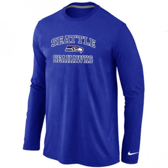 Nike Seattle Seahawks Heart & Soul Long Sleeve T-Shirt Blue