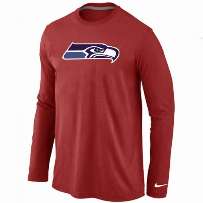 Nike Seattle Seahawks Logo Long Sleeve T-Shirt RED