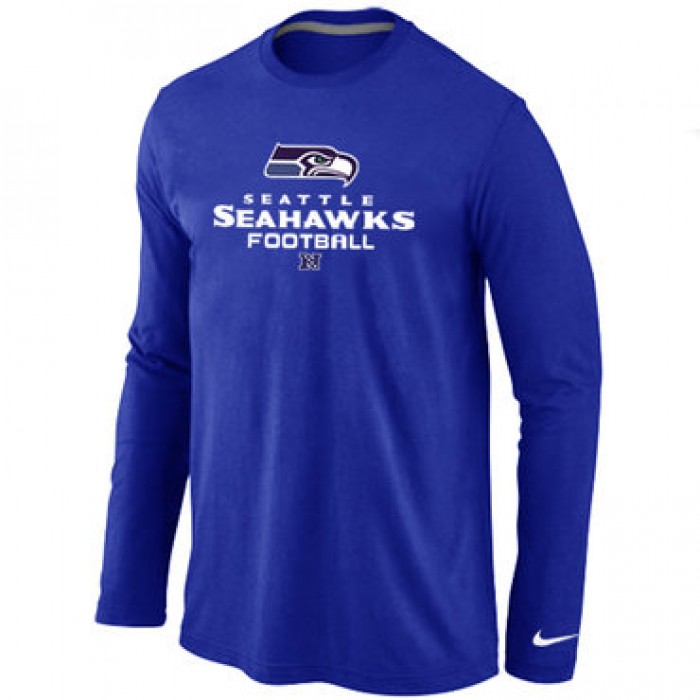 NIKE Seattle Seahawks Critical Victory Long Sleeve T-Shirt Blue