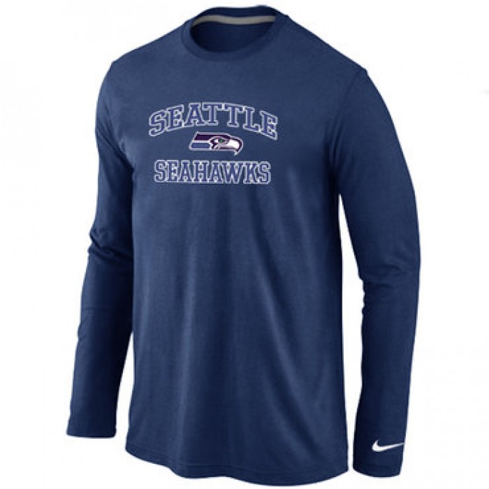 Nike Seattle Seahawks Heart & Soul Long Sleeve T-Shirt D.blue