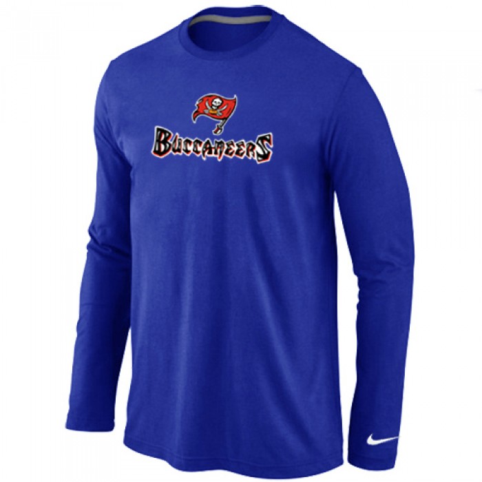 Nike Tampa Bay Buccaneers Authentic Logo Long Sleeve T-Shirt Blue