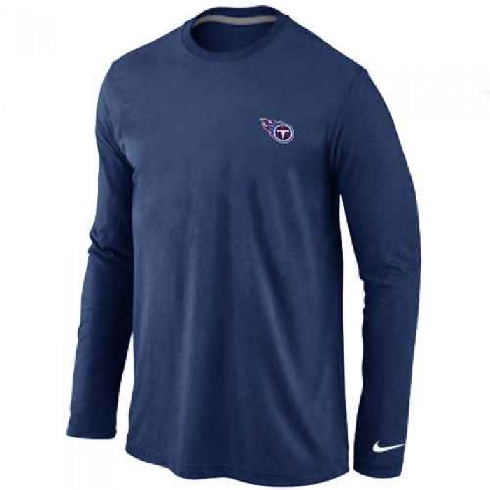 Tennessee Titans Logo Long Sleeve T-Shirt D.Blue