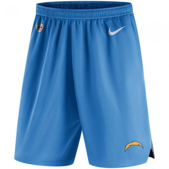 Men's Los Angeles Chargers Nike Powder Blue Knit Performance Shorts