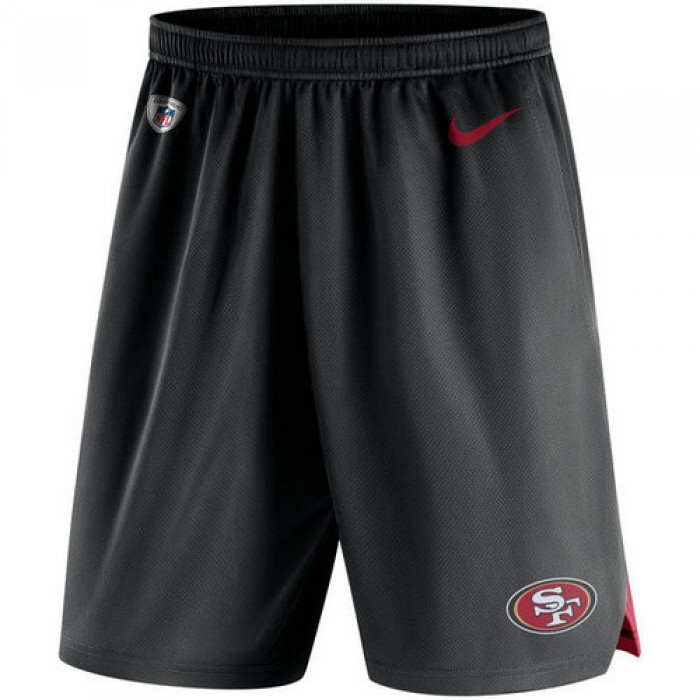 Men's San Francisco 49ers Nike Black Knit Performance Shorts