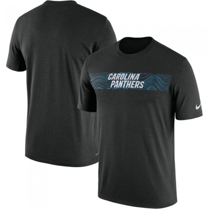 Carolina Panthers Nike Black Sideline Seismic Legend T-Shirt