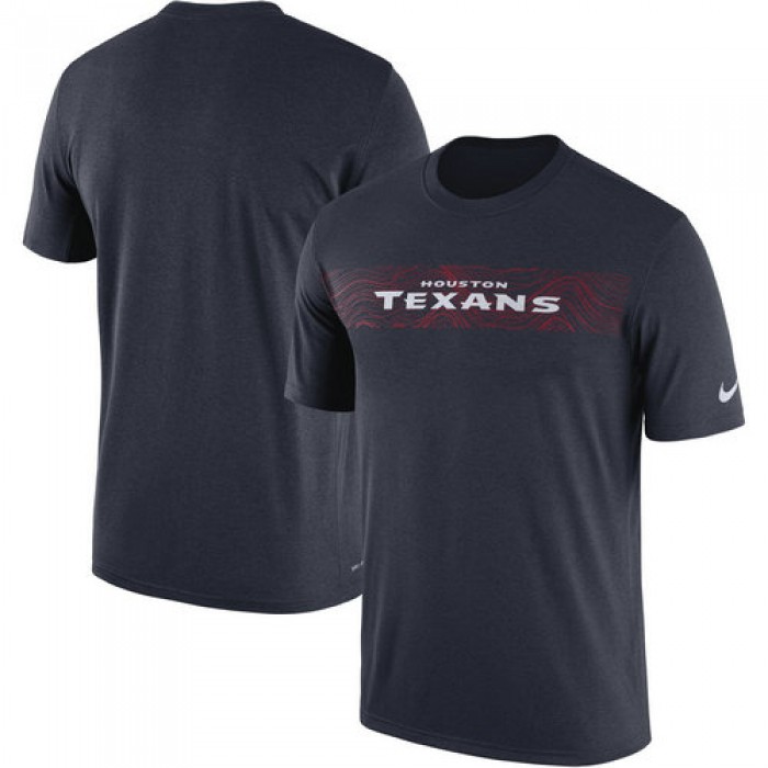 Houston Texans Nike Navy Sideline Seismic Legend T-Shirt